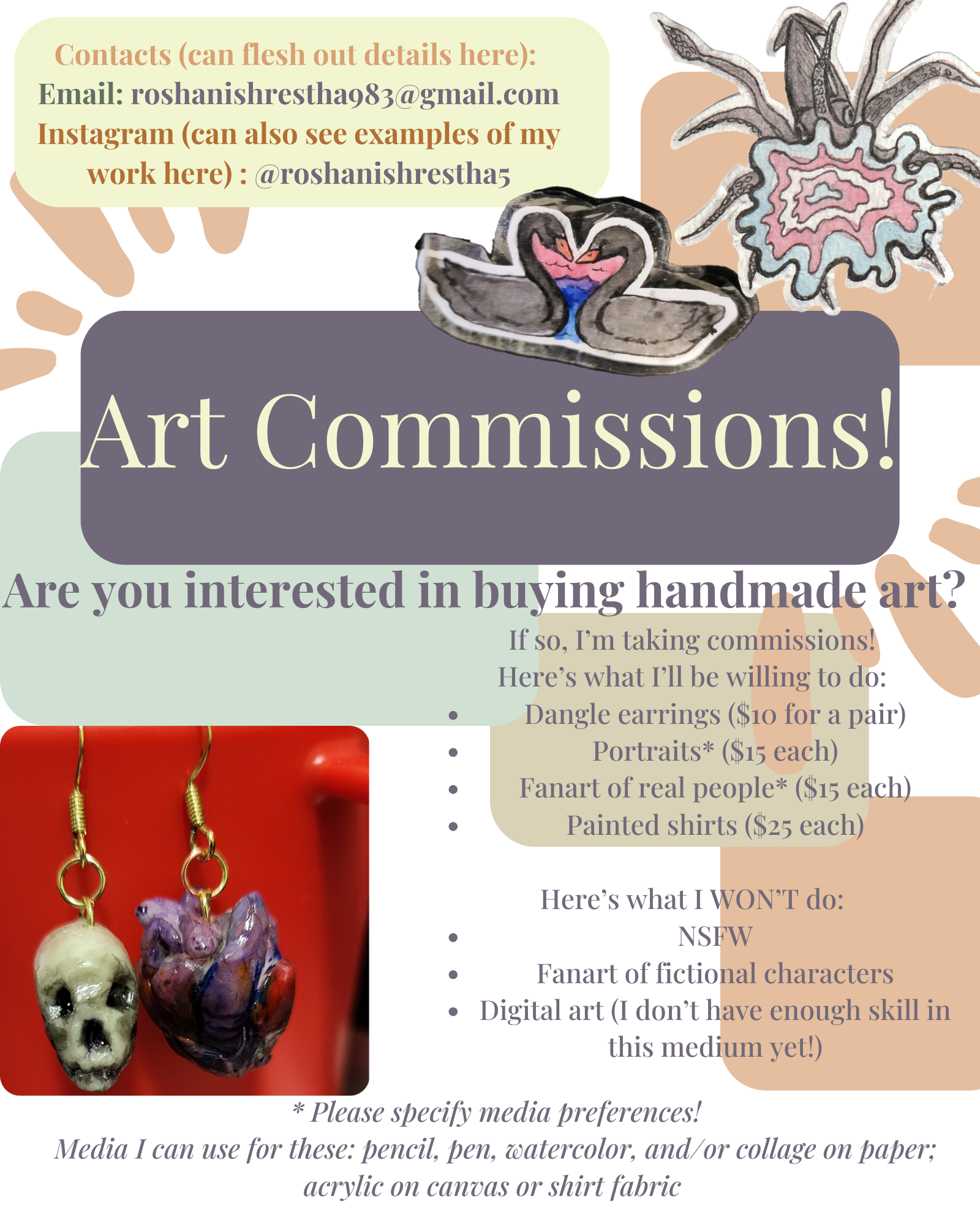 Art Commissions Poster